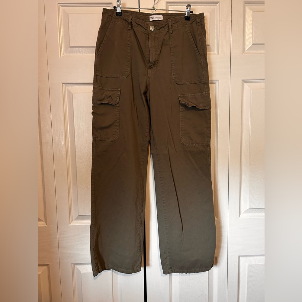 Zara Khaki Cargo Pants